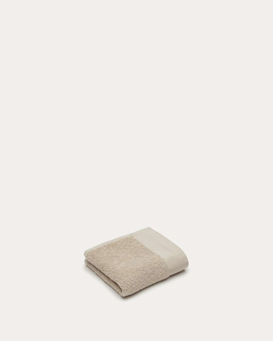 Serviette pour les mains Takeshi 100 % coton beige 30 x 50 cm
