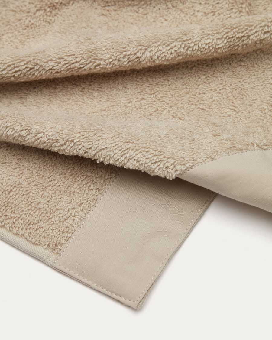 Serviette pour les mains Takeshi 100 % coton beige 30 x 50 cm