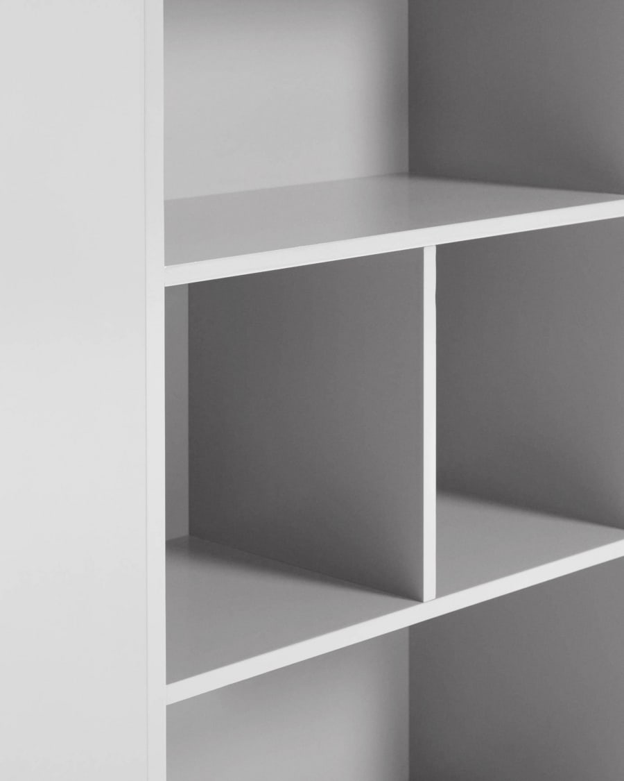 Celeste kids’ little house shelf unit in white MDF 50 x 105 cm