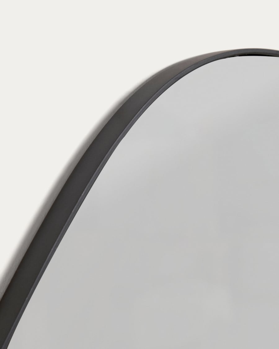 Anera mirror in black metal 84 x 108,5 cm