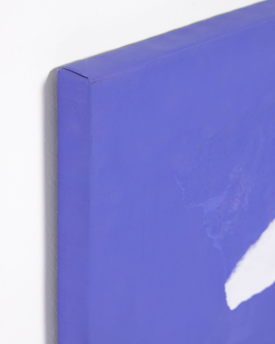 Zoeli blue abstract canvas 50 x 50 cm