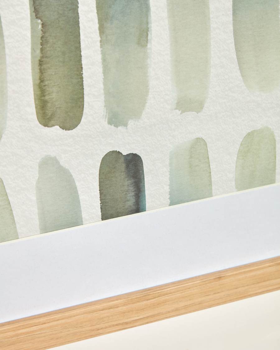 Tableau Briseida rectangles verts 50 x 70 cm