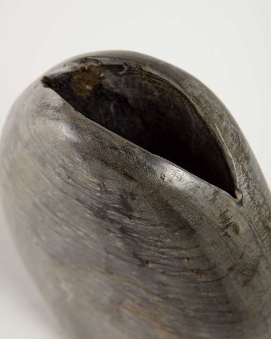 Tovah large marble vase in grey, 28 cm