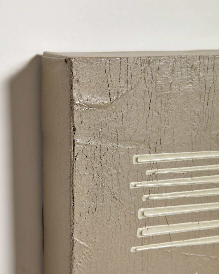 Set Tasia de 4 cuadros marrón 15 x 15 cm