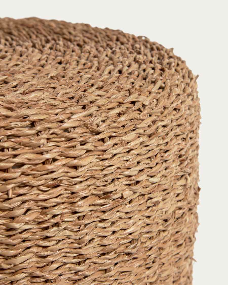 Someina natural fibre round footrest, Ø 40 cm