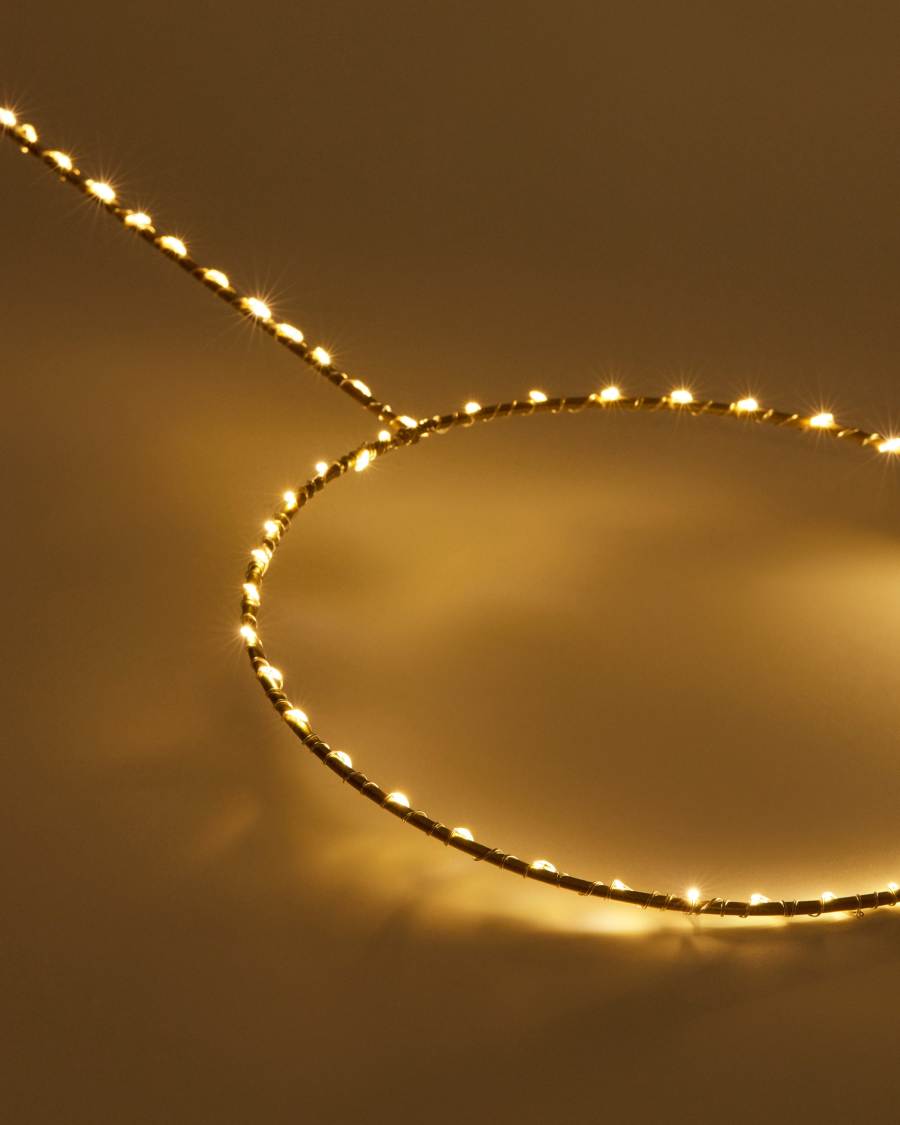Tamane fairy light wreath, Ø 25 cm
