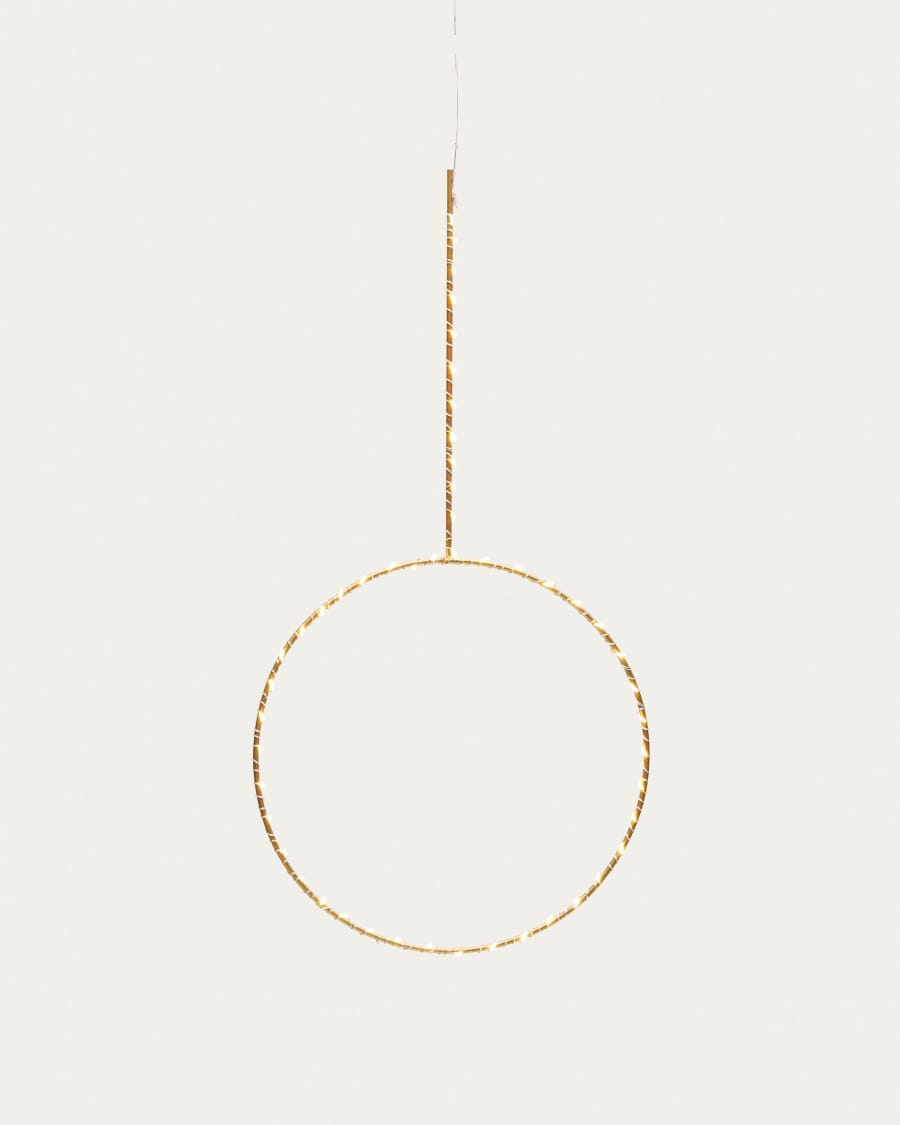 Tamane fairy light wreath, Ø 25 cm