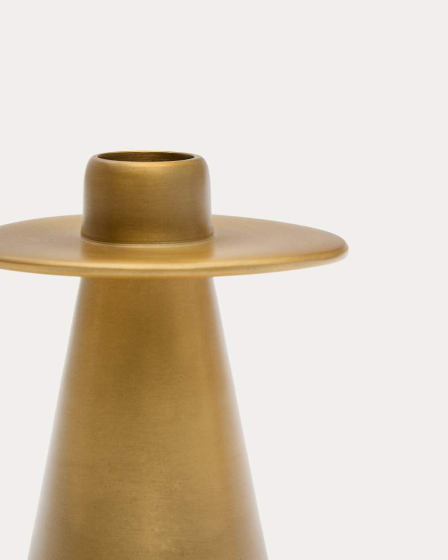 Candelabro grande Aiko in alluminio dorato