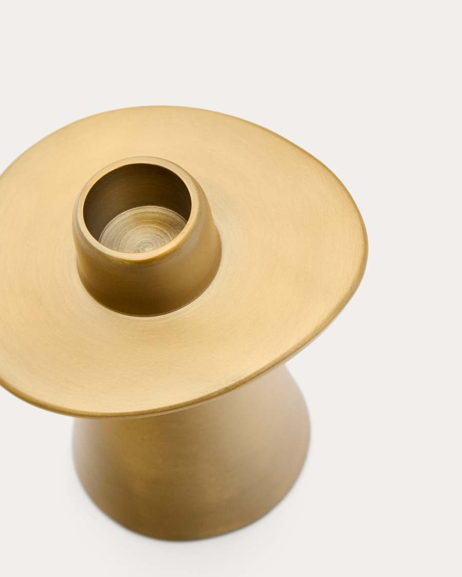 Candelabro grande Aiko in alluminio dorato