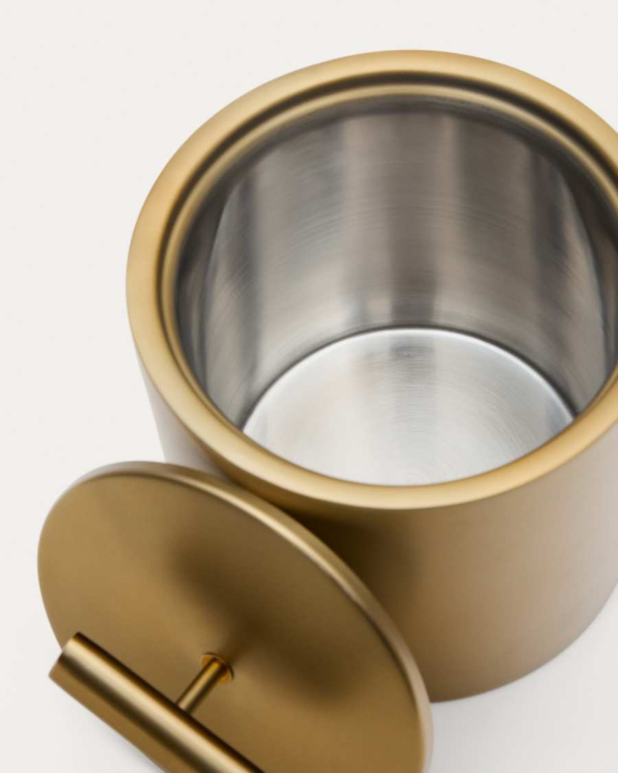 Aruc ice bucket made of gold-coloured stainless steel