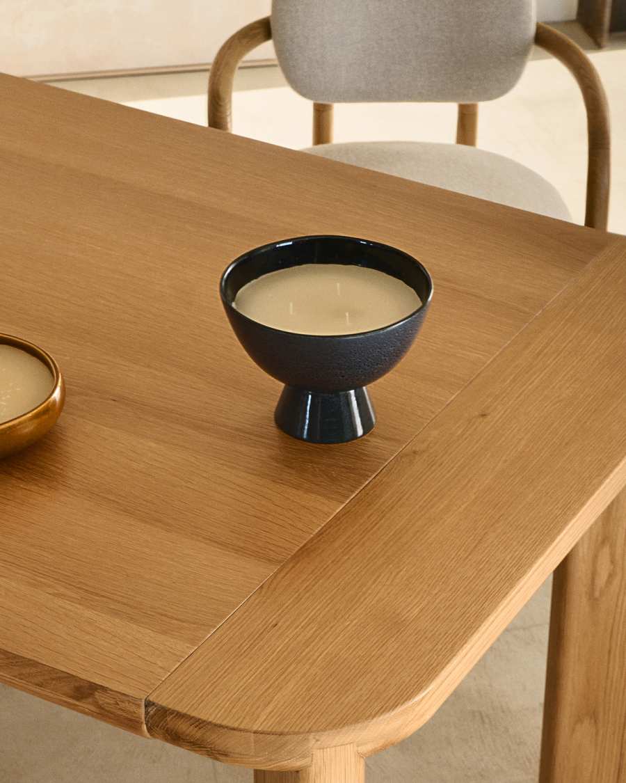 Bougie Sapira en céramique bleue Ø 20 cm