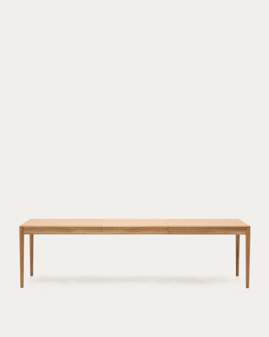 Lenon extendable table in natural FSC Mix Credit solid oak wood and veneer 200(280)x90