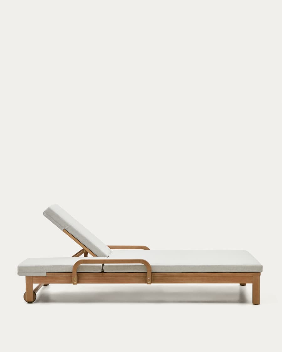 Sonsaura double sun lounger made from solid eucalyptus wood FSC 100%