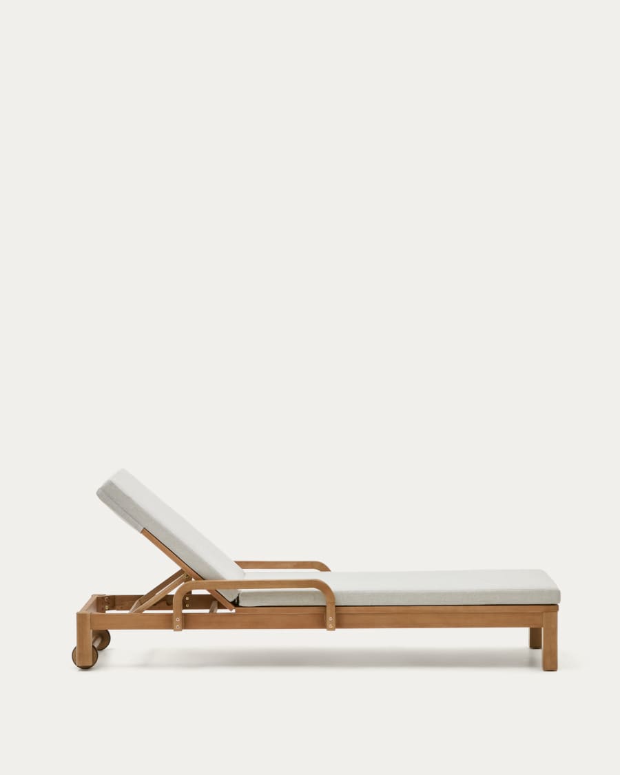 Sonsaura sun lounger made from solid eucalyptus wood FSC 100%