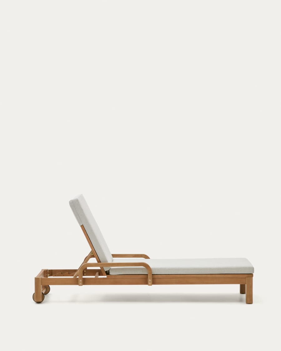 Sonsaura sun lounger made from solid eucalyptus wood FSC 100%