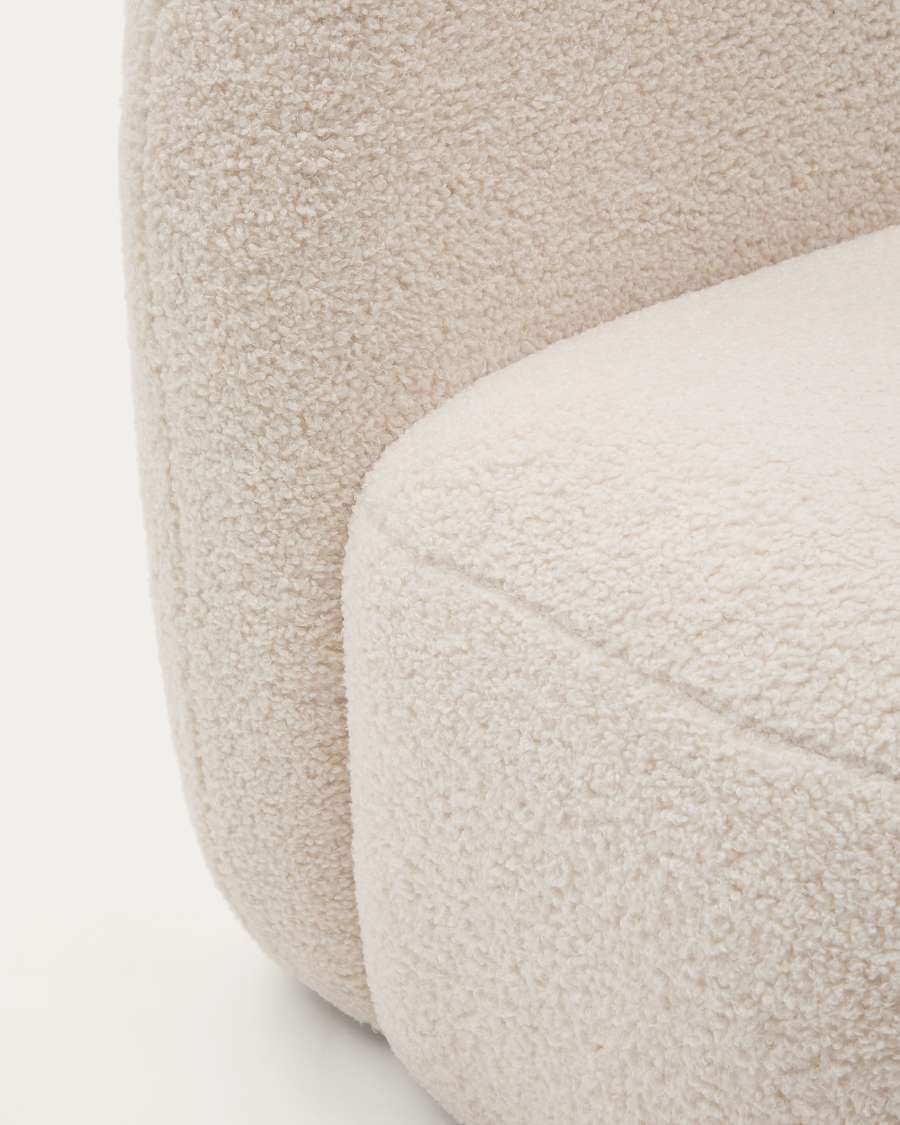 Bucky child’s armchair in white bouclé FSC 100%