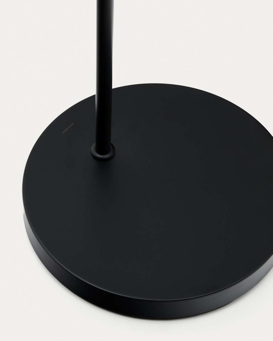 Nali metal portable lamp stand in a black painted finish