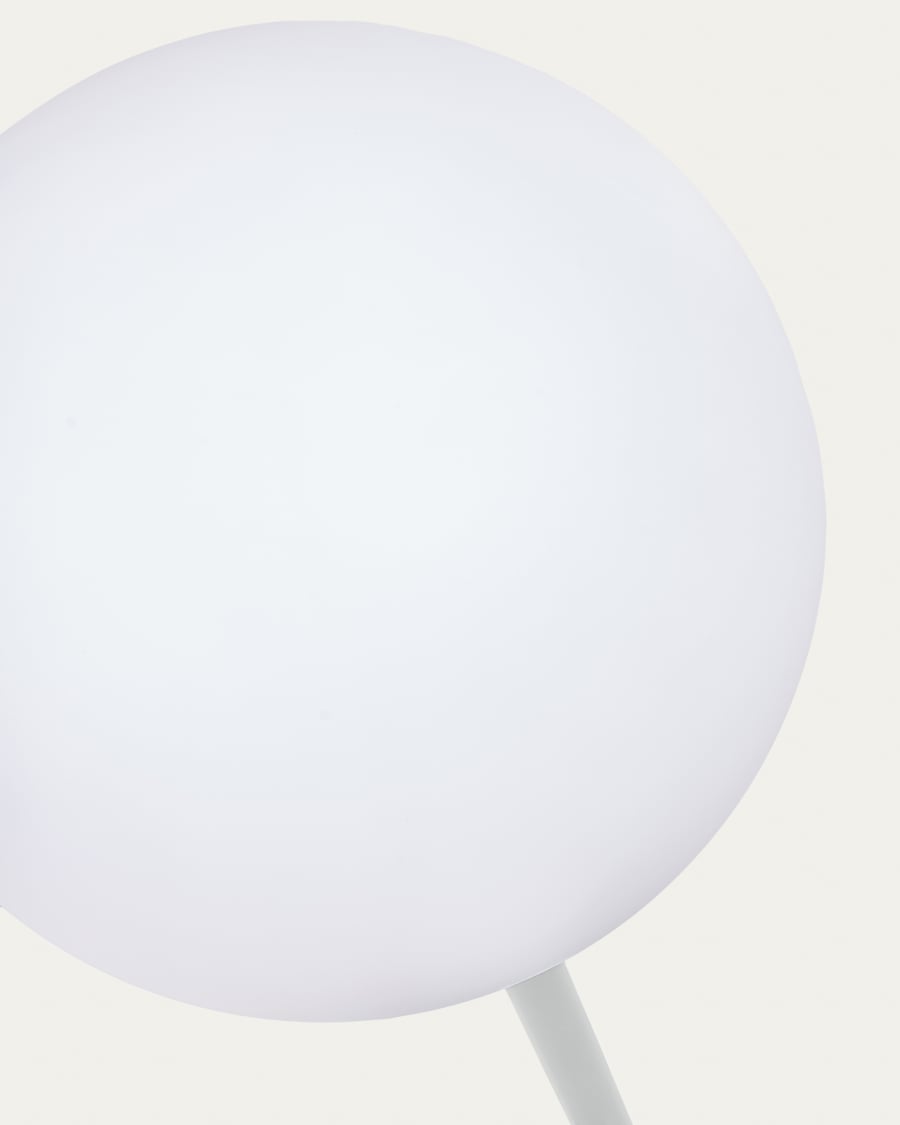 Lampada da terra da esterno soalre Dinesh in acciaio grigio 120 cm