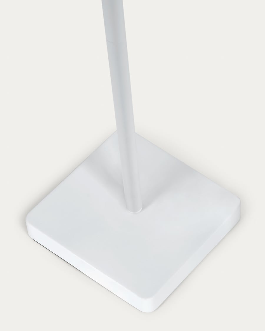 Lampada da terra da esterno soalre Dinesh in acciaio grigio 120 cm