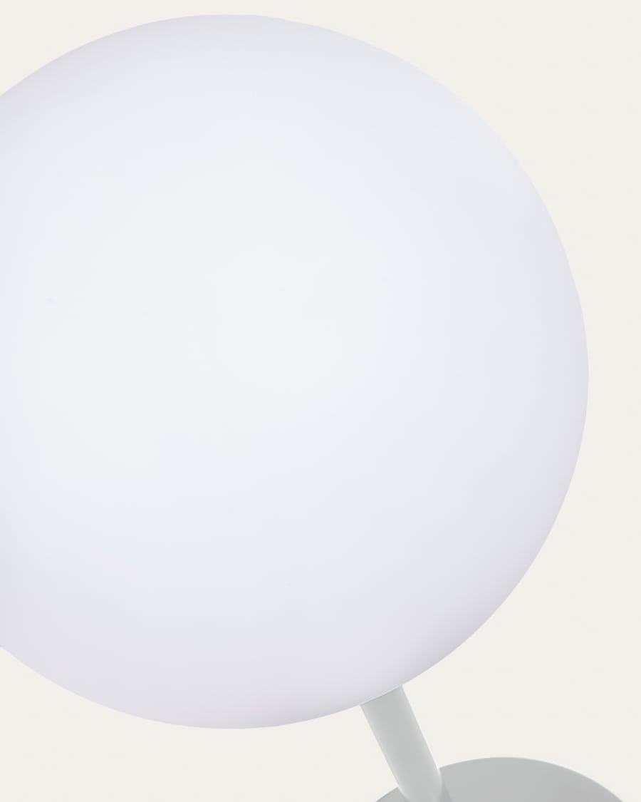 Dinesh outdoor table lamp in grey aluminium 40 cm