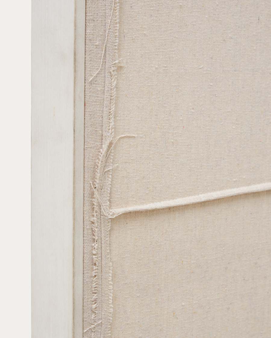 Maha white wall hanging with horizontal line 110 x 220 cm