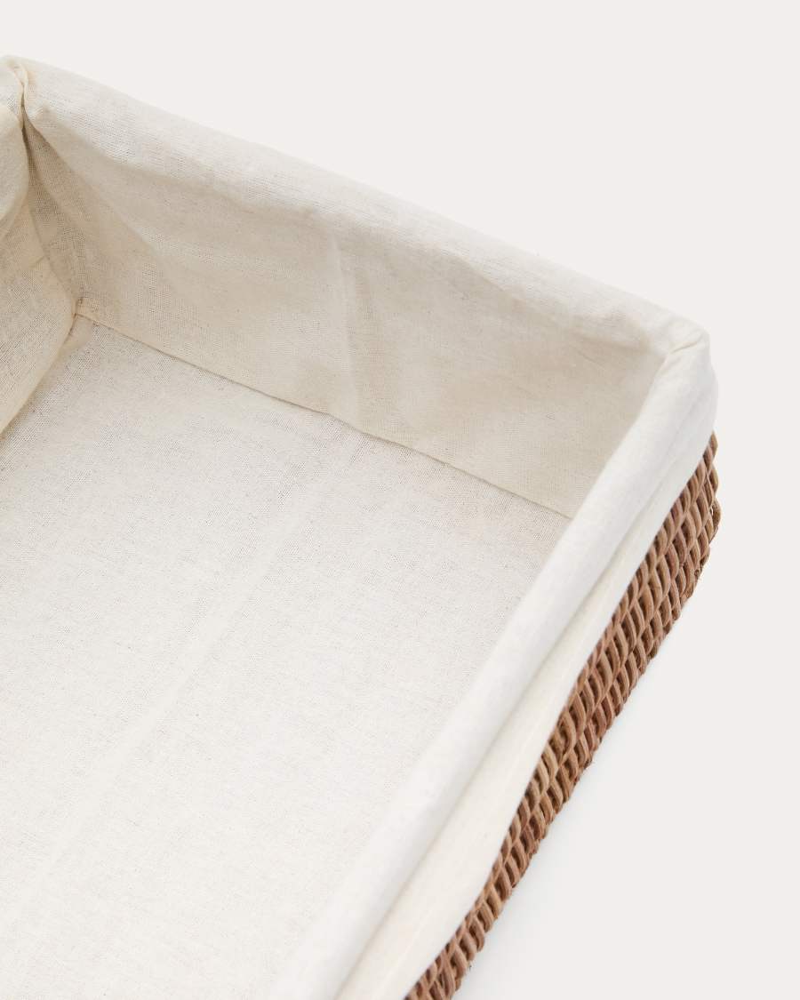 Indali set of 2 rattan baskets, 32 x 25 cm / 28 x 20 cm