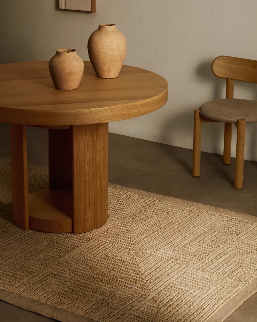 Tappeto Sicali in juta bianco 160 x 230 cm