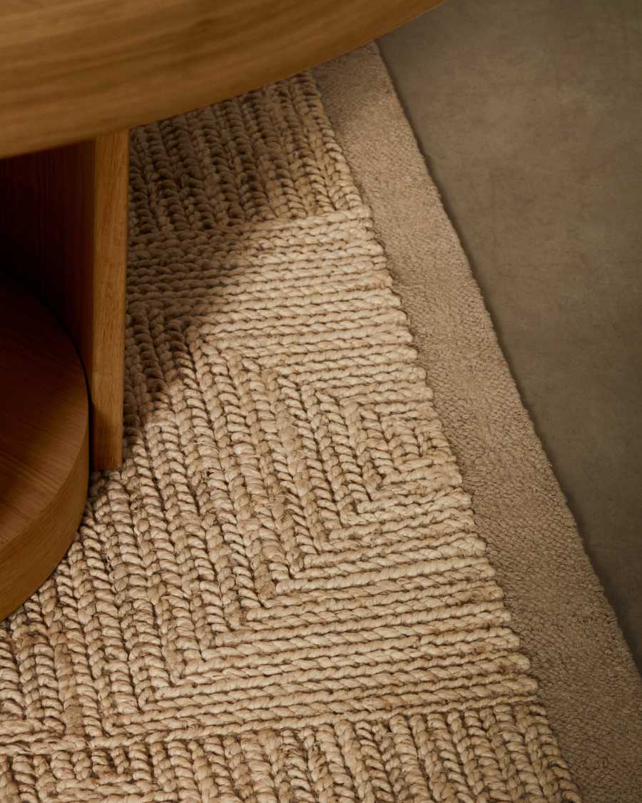 Tappeto Sicali in juta bianco 160 x 230 cm