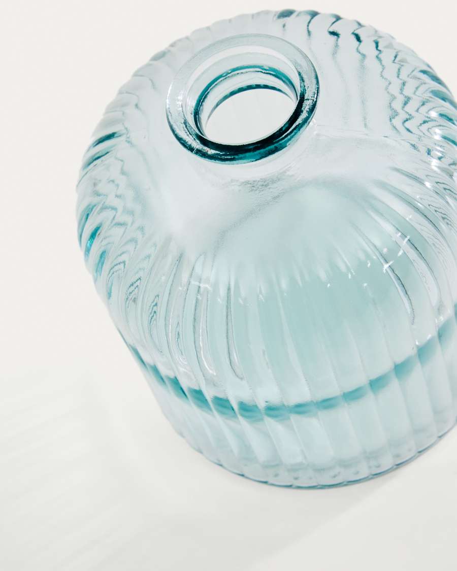 Marba Flasche klein aus transparentem Recyclingglas