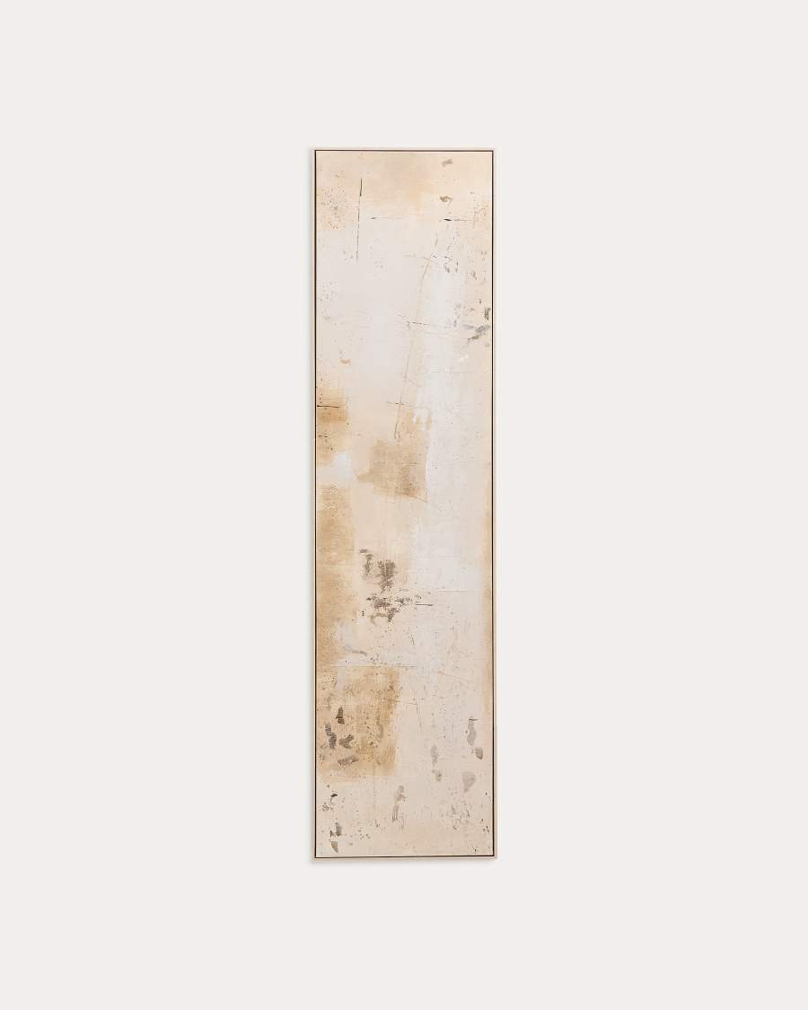 Abstraktes Bild Silpa dunkelbeige 182 x 47 cm