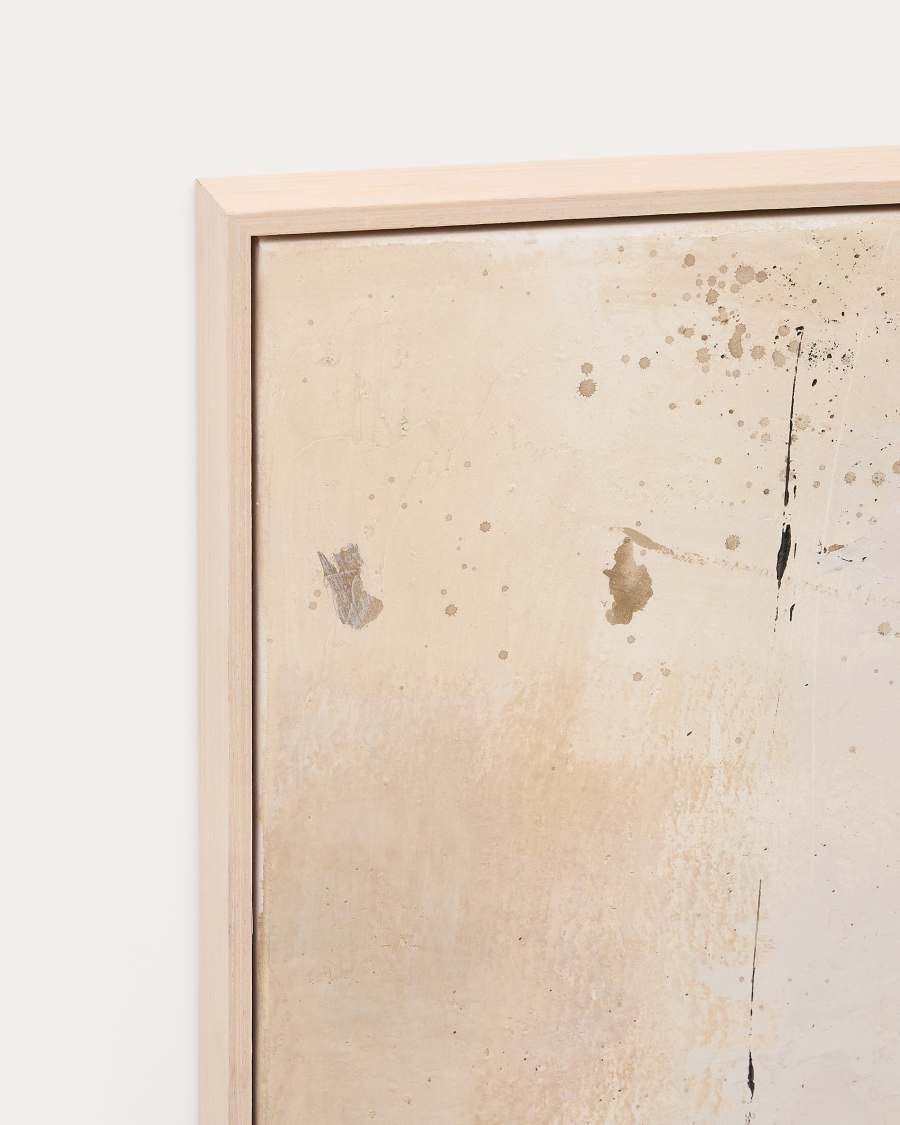 Abstraktes Bild Silpa dunkelbeige 182 x 47 cm