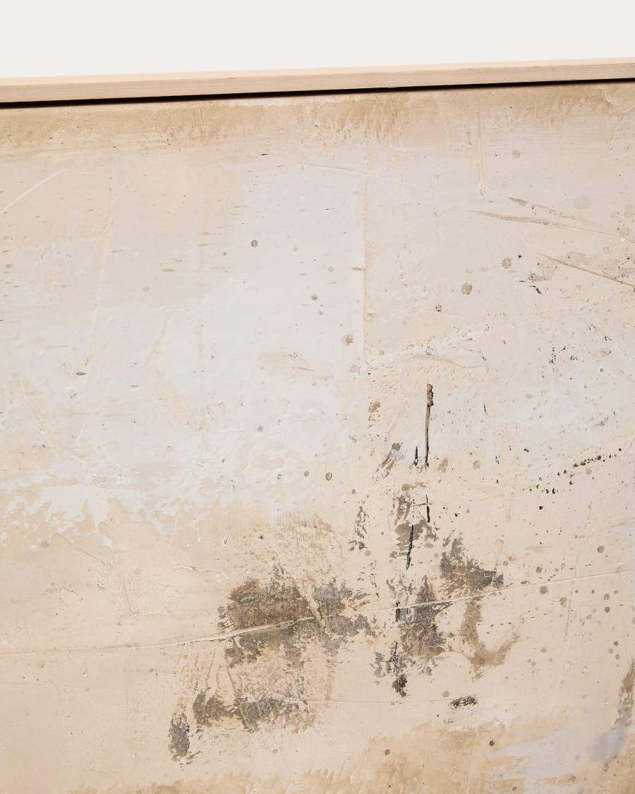 Abstraktes Bild Silpa dunkelbeige 182 x 47 cm