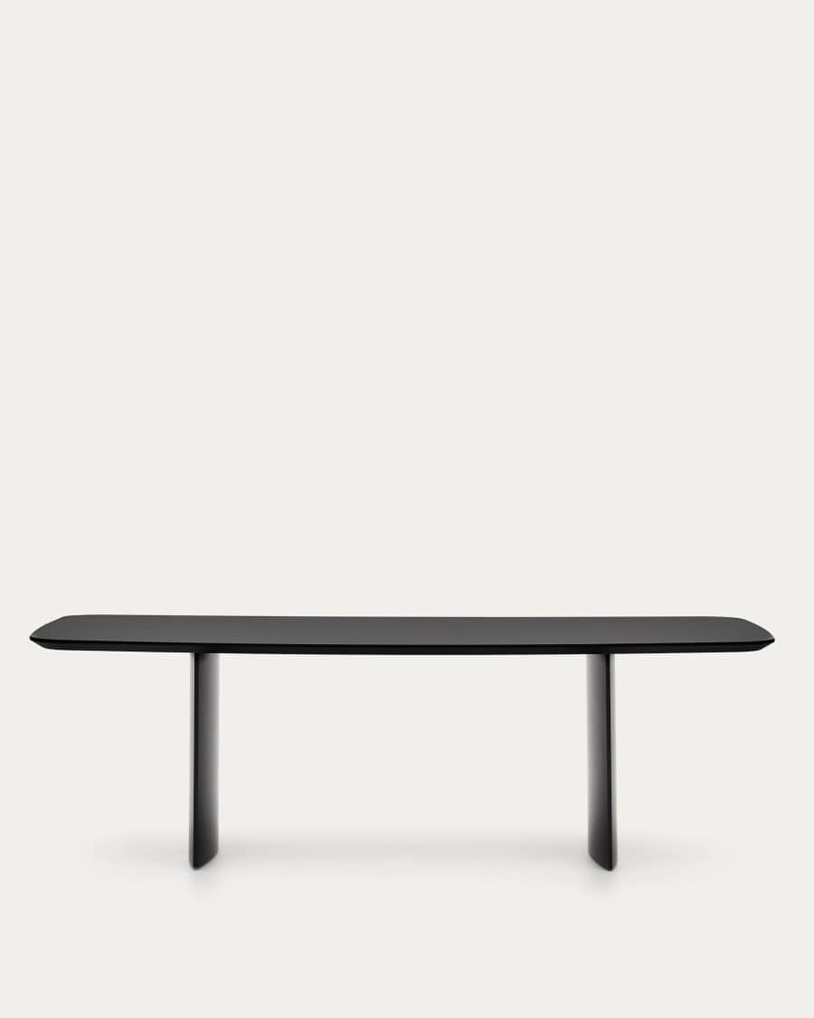 Litto black, lacquered MDF table, 240 x 100 cm