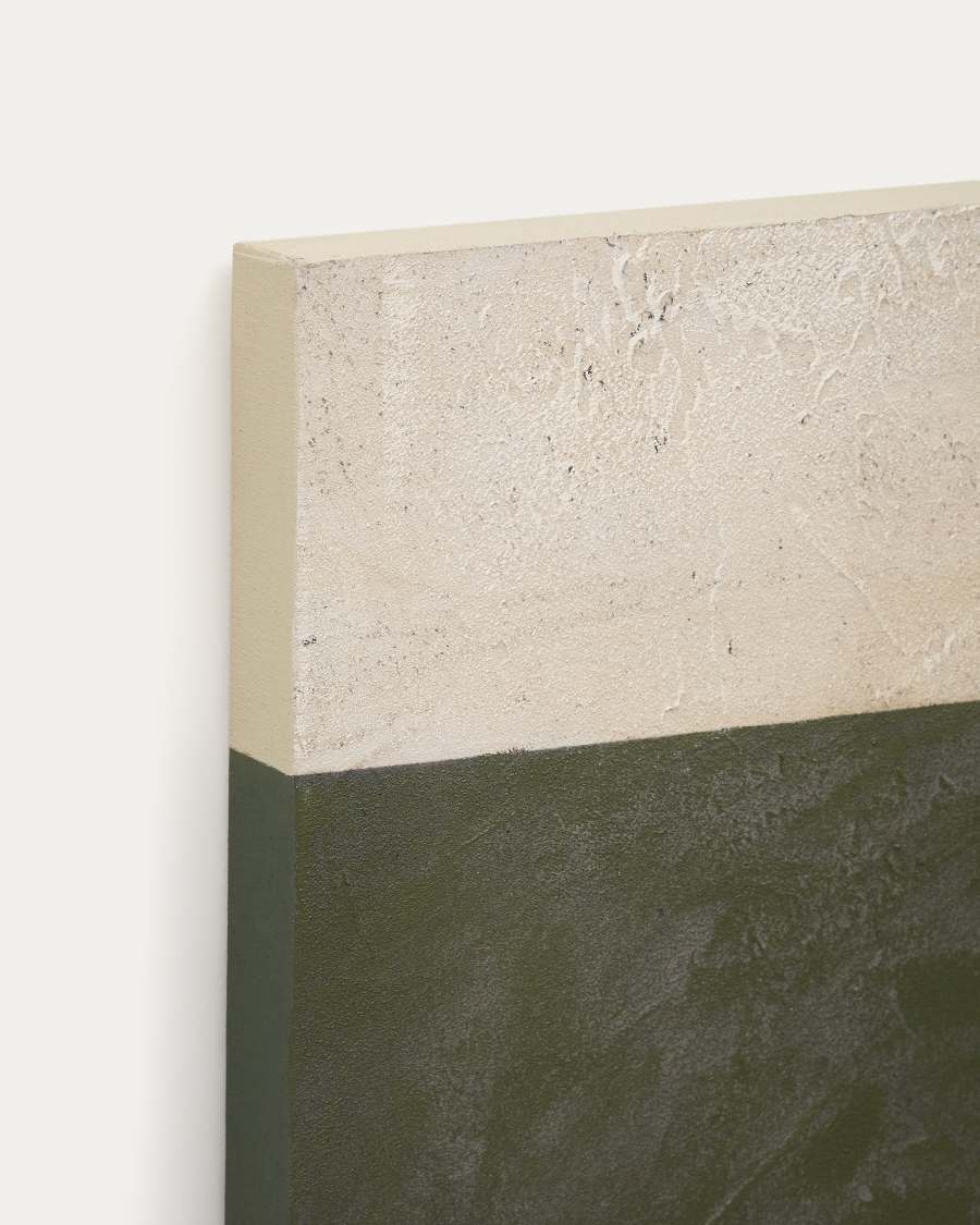 Fida, green abstract canvas, 118 x 94 cm