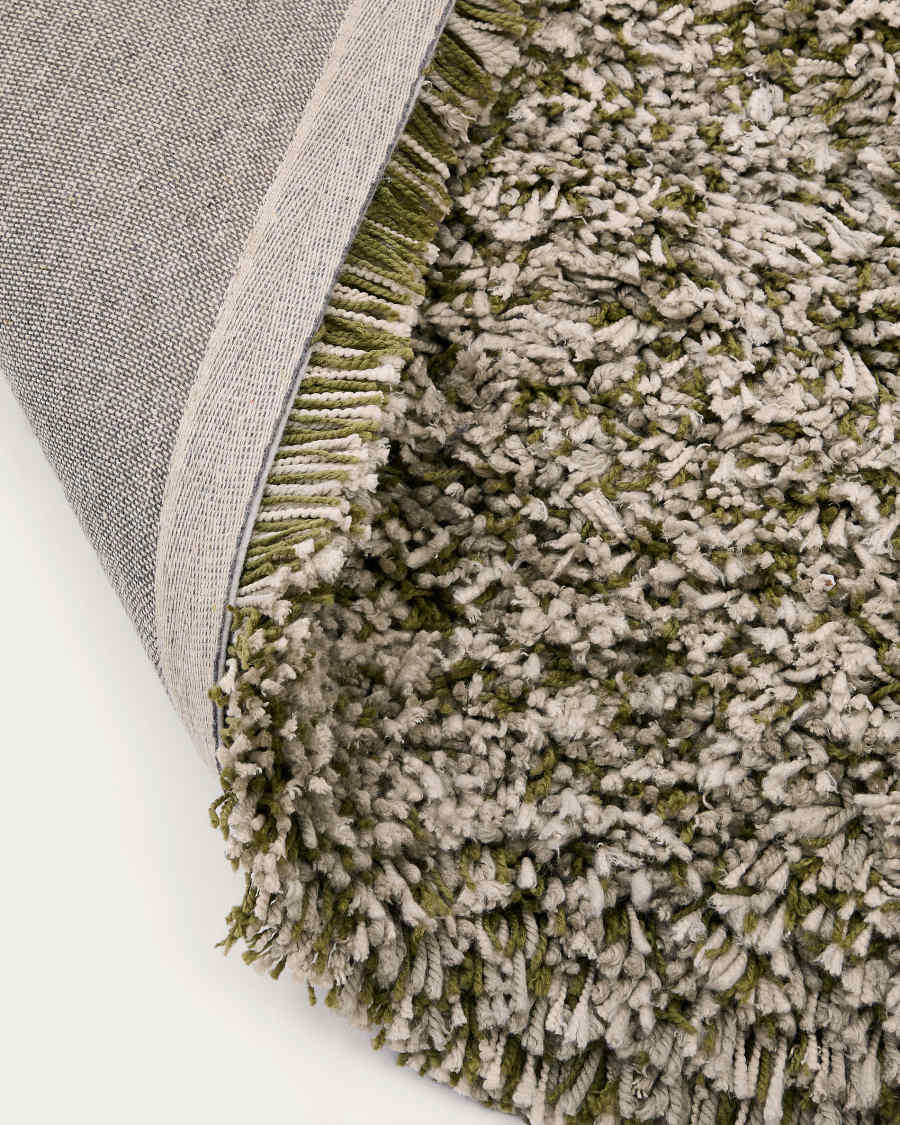 Tapis Gride à poils vert multicolore 200 x 300 cm