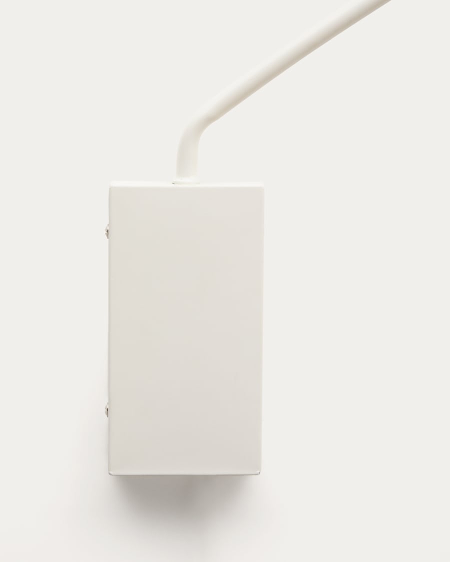 Applique Kally en métal peint beige adaptateur UK