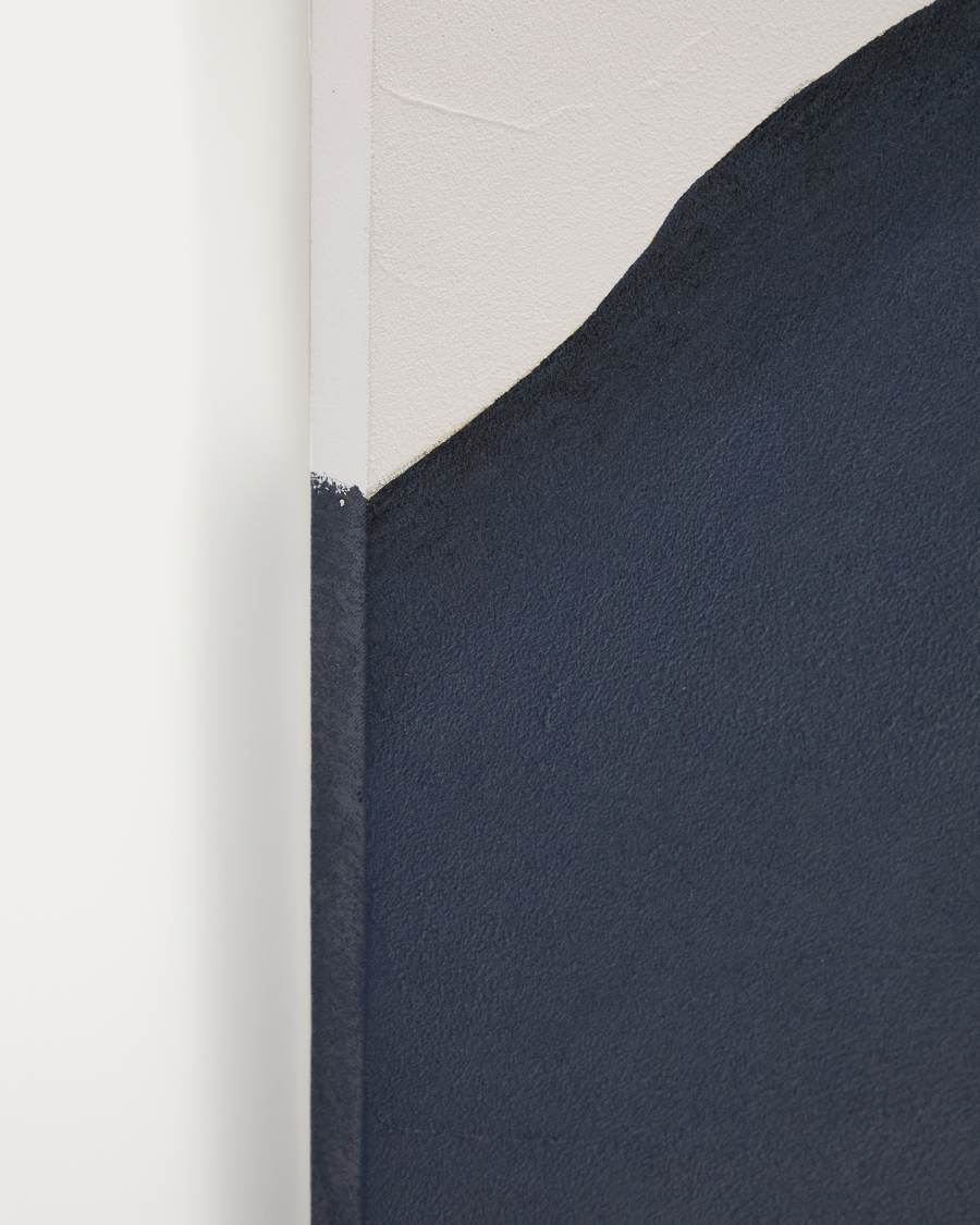 Ory blue and white abstract canvas, 180 x 140 cm