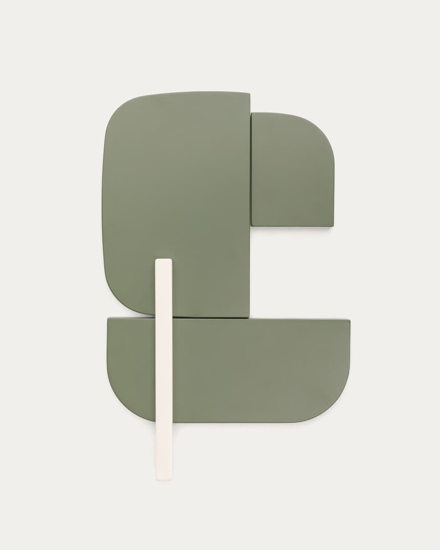 Panel ścienny Danei biało-zielony 50 x 30 cm