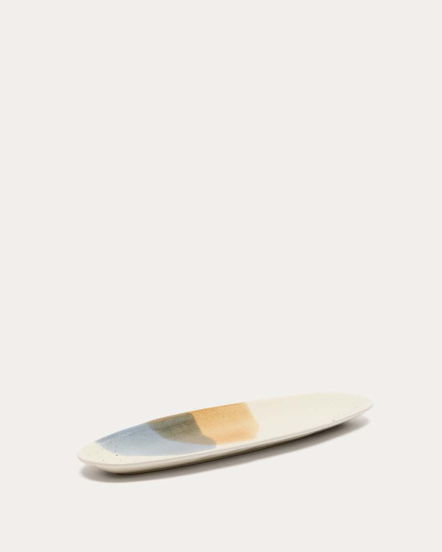 Miglo Keramik-Servierplatte mehrfarbig