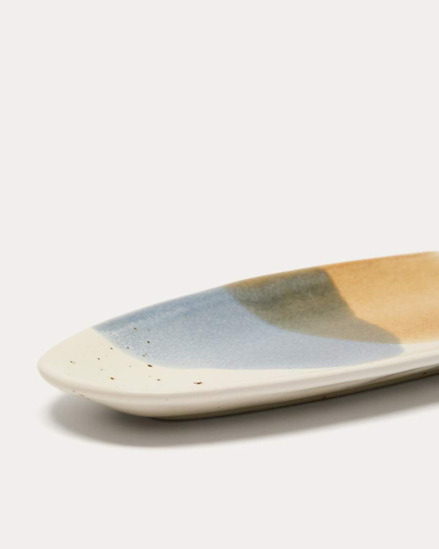 Miglo Keramik-Servierplatte mehrfarbig