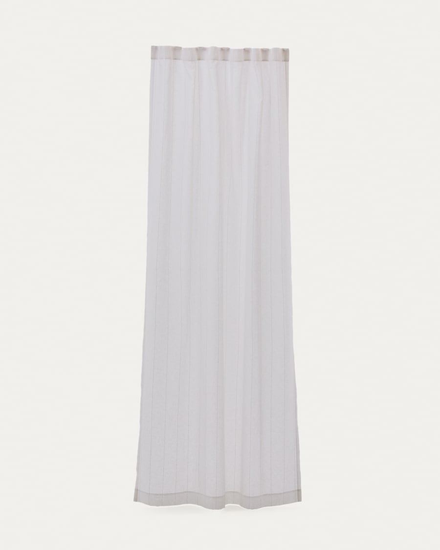 Glima curtain with stitched embroidery detail 140 x 270 cm