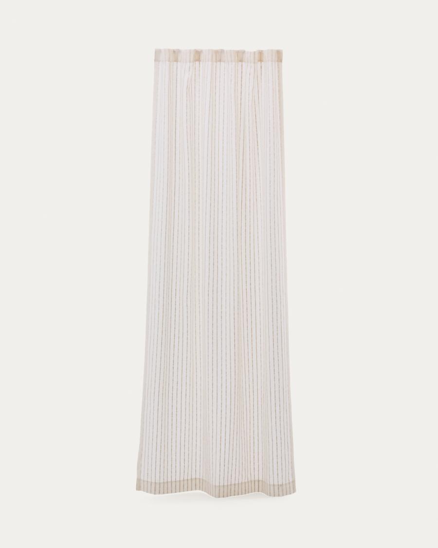 Rideau Arami avec broderie en jute tressé 140 x 270 cm