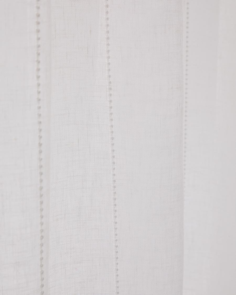 Glima curtain with stitched embroidery detail 140 x 270 cm