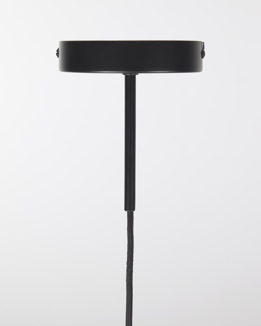 Fluvia metal lamp fittings in a black finish, 250 cm