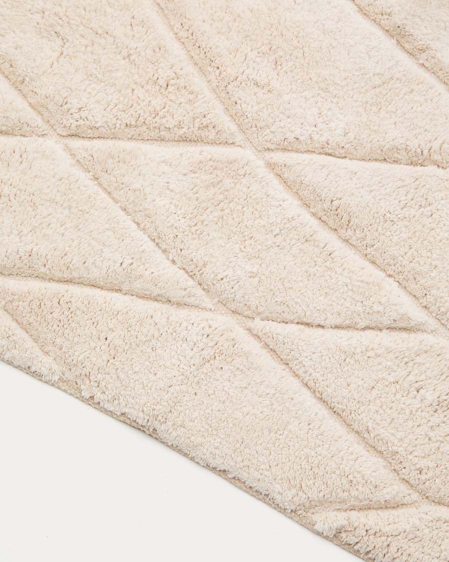 Nyana white, cotton bathmat, 50 x 70 cm