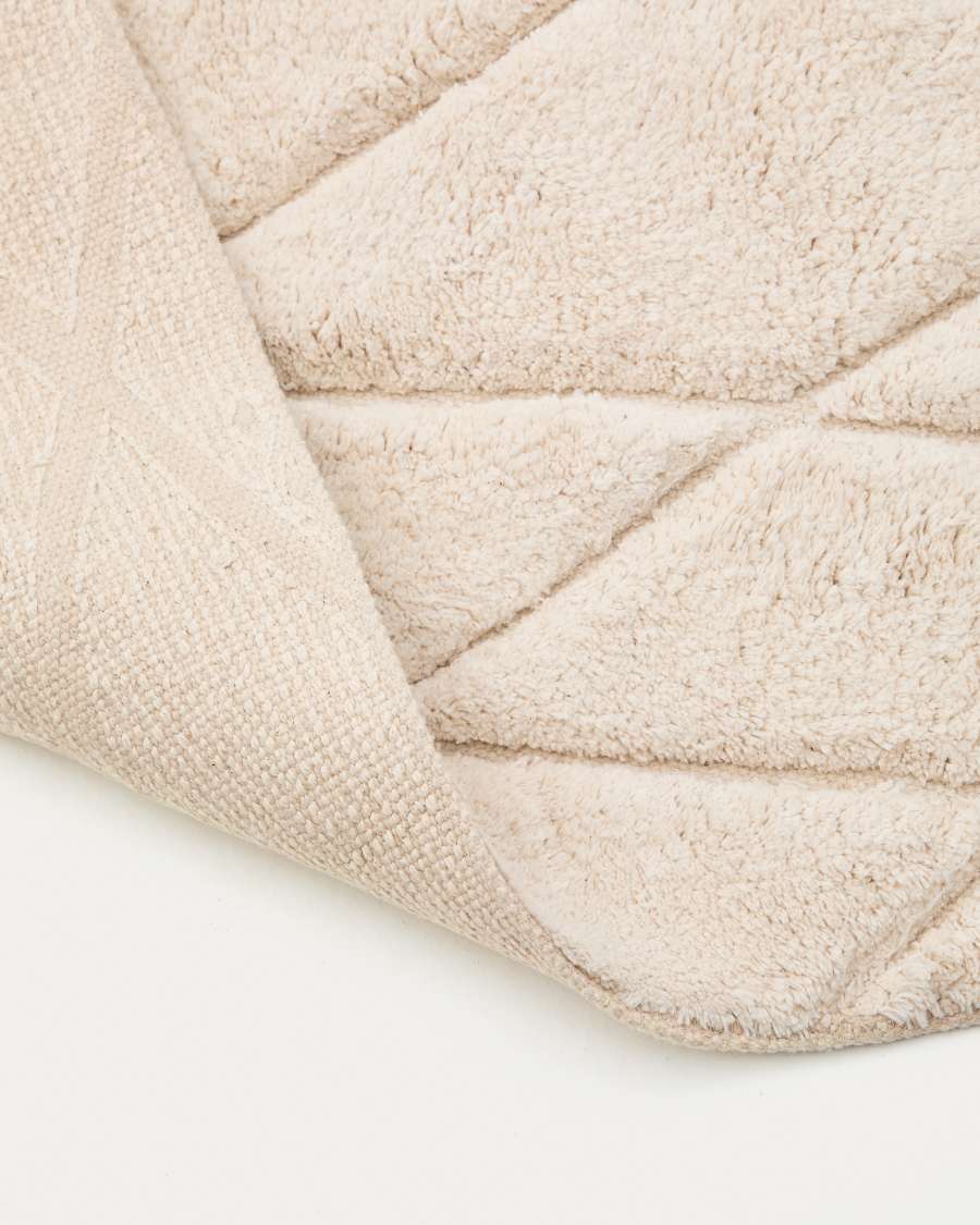 Nyana white, cotton bathmat, 50 x 70 cm