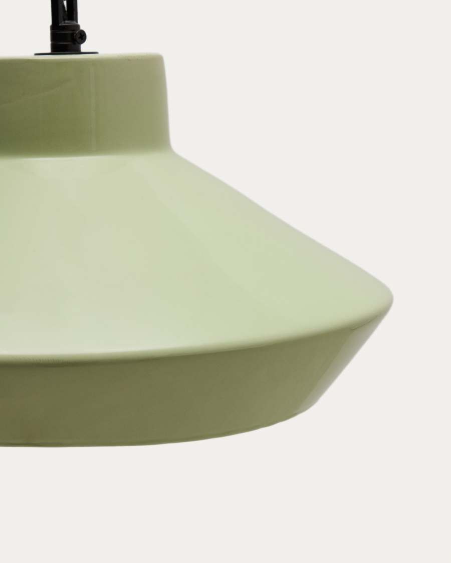 Portol green ceramic ceiling lamp