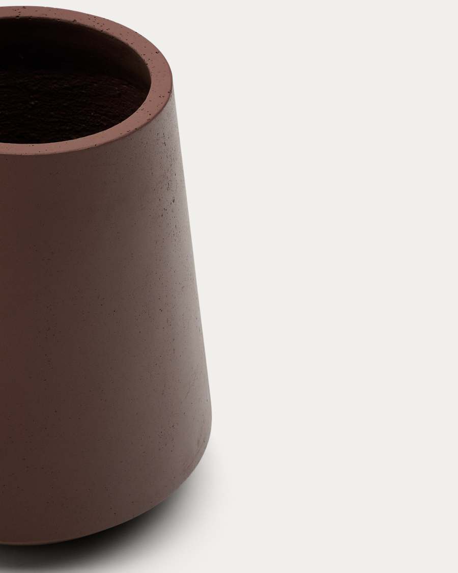 Calun maroon cement planter Ø 50cm