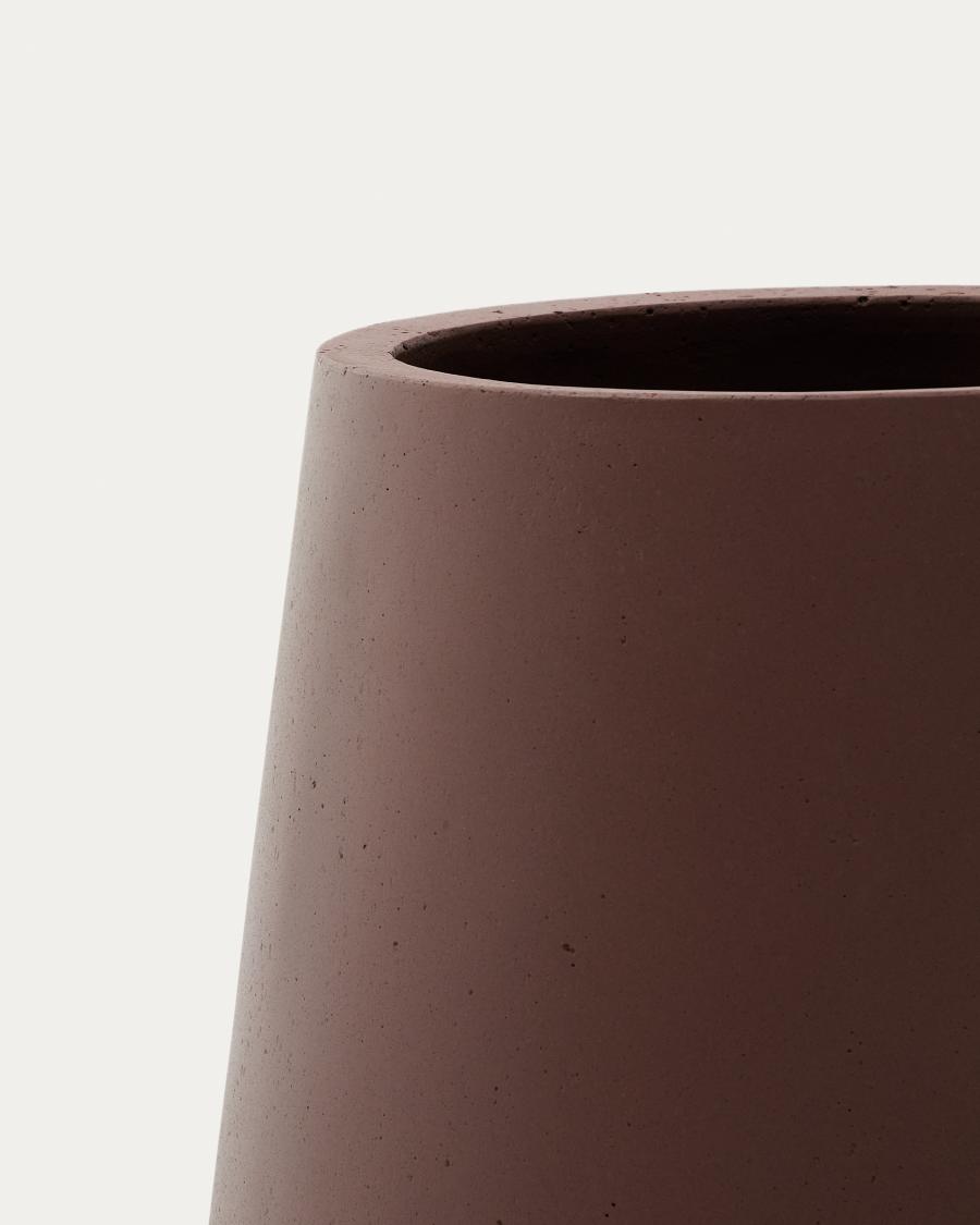 Calun maroon cement planter Ø 50cm