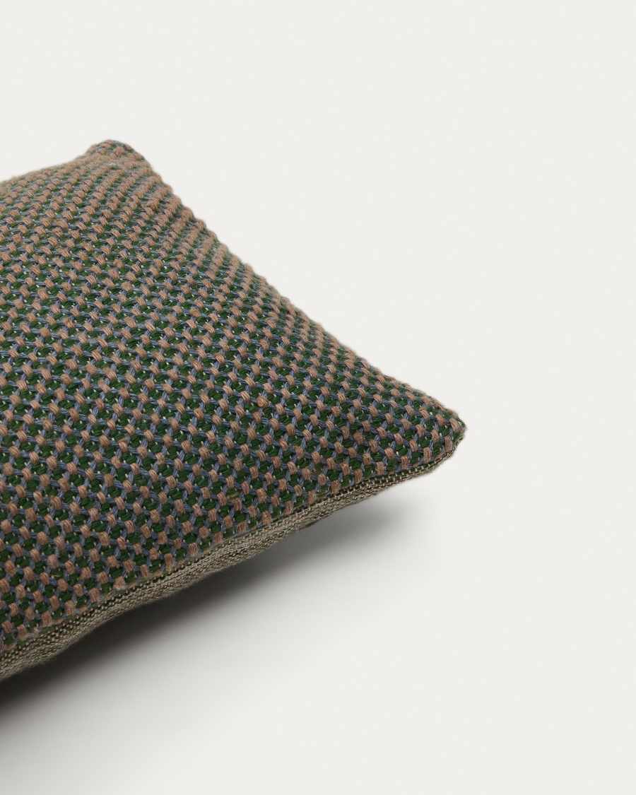 Housse de coussin Mairen 100% PET verte 30 x 50 cm